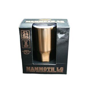 Mammoth LG Insulated Stainless Steel With Copper Exterior‎ Tumbler 17 Ounce